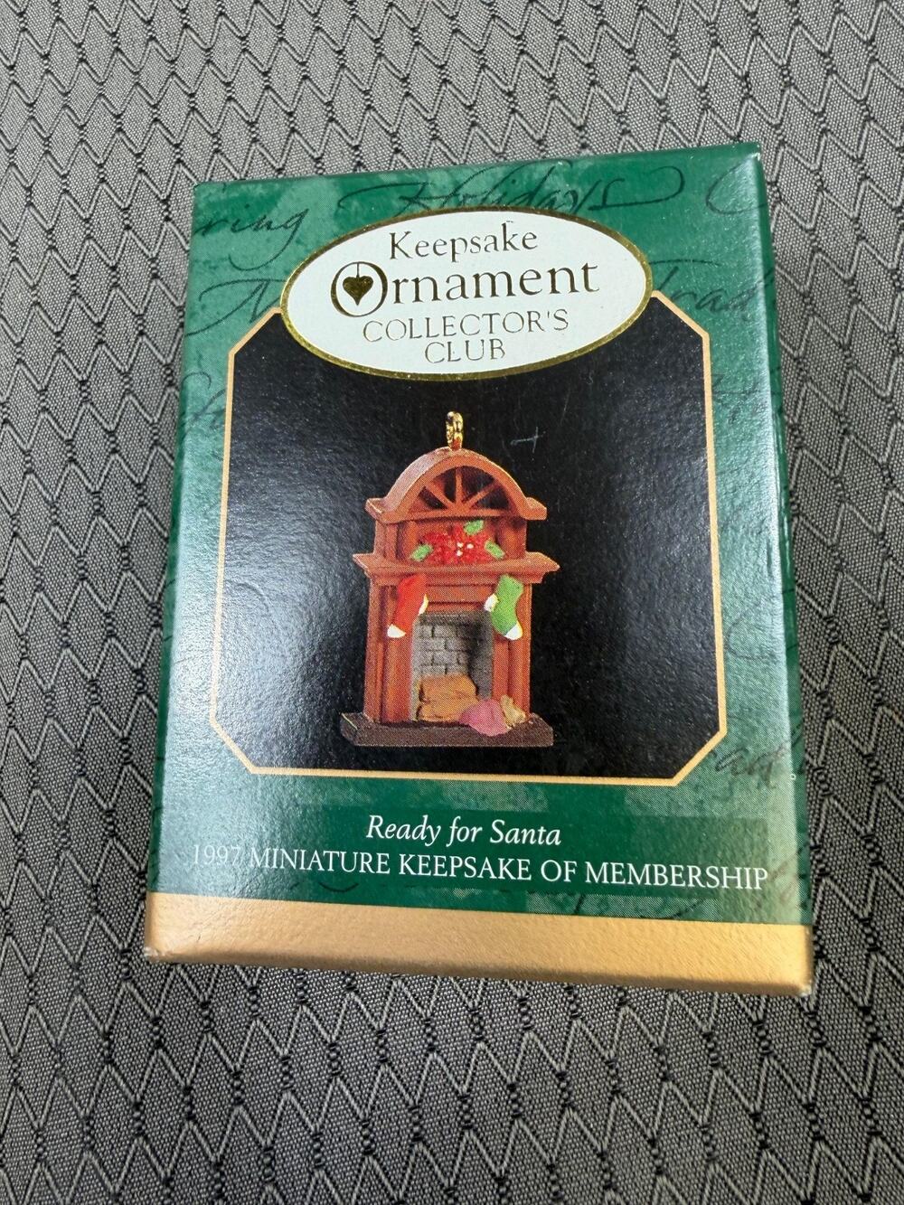 Hallmark Keepsake Christmas Ornament Ready for Santa Miniature Collectors 1997